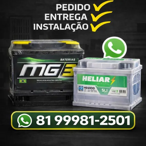 Bateria de carro todas as marcas e amperagens com menor preço 