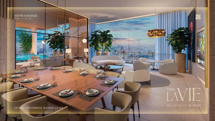 TORRE LA VIE Luxo e conforto com 3 ou 4 suítes + até 3 vagas em Nazaré