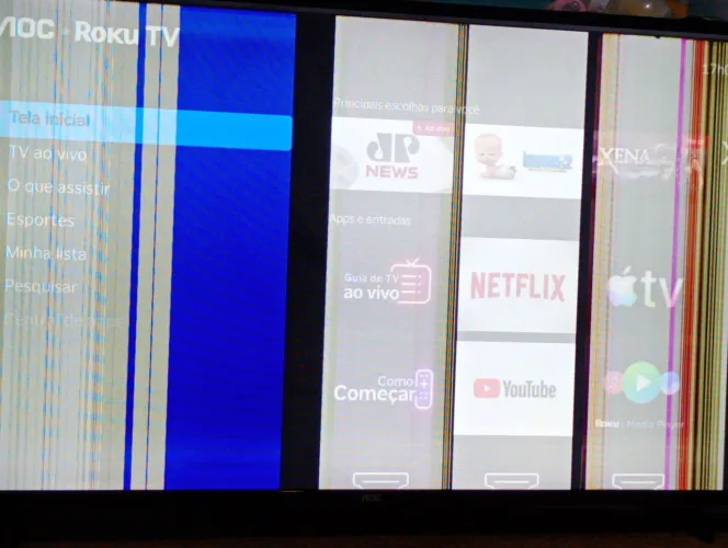Tv com defeito