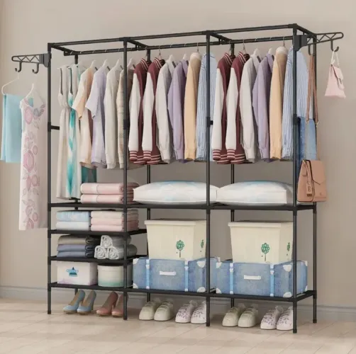 GUARDA ROUPA ARARA 3 REPARTIÇÕES - Organize Tudo!