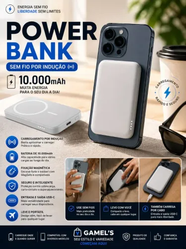 POWER BANK MAGSAFE 10.000mAh 20W TURBO