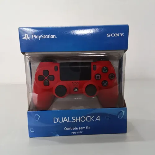 Vendo Controle Sem Fio DualShock 4 Magma Red Original Semi novo