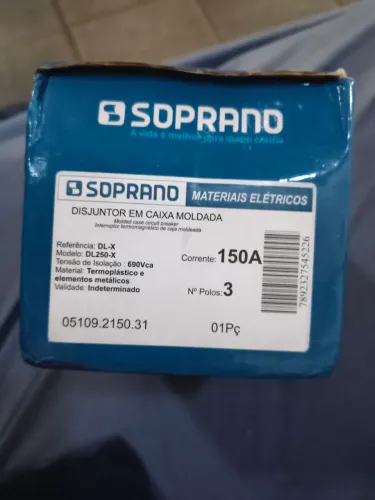Disjuntor soprano 150 A