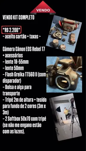 Vendo câmera Cânon