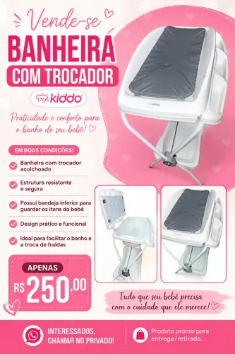 Banheira com trocador