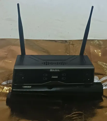 Microfone Sem fio duplo digital UHF Recarregável uso profissional 