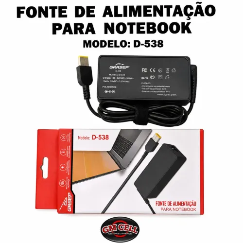 Fonte para notebook Lenovo D538