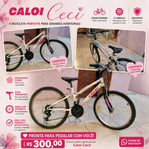 Bicicleta Caloi Ceci aro 24