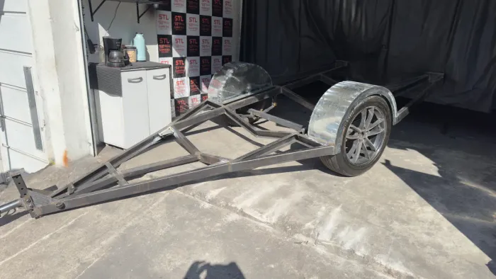 Estrutura chassis carretinha jet-ski