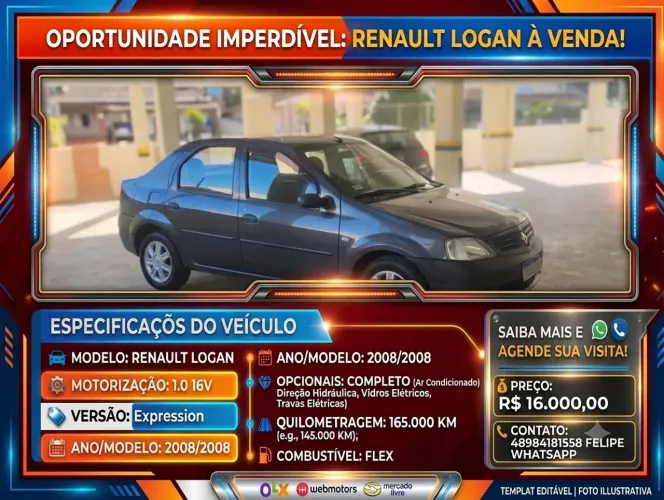 Renault Logan Expres./exp. UP Hi-flex 1.0 16V 4P 2008