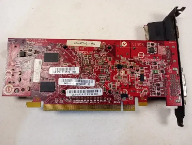 Placa de Vídeo ATI Radeon HD 4350 PCI-E (HDMI/DVI/VGA) - Para Peças ou Conserto
