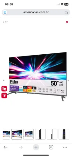 Vendo tv Philco 50 polegadas 4k 
