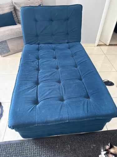 Sofá cama azul