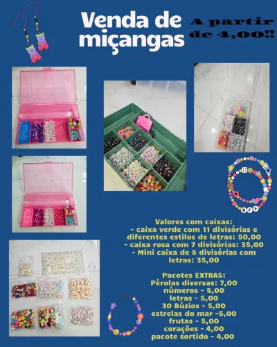 Lote de miçangas - ideal para revenda | Manaus