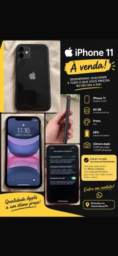 Vende-se iPhone 11. 64gb