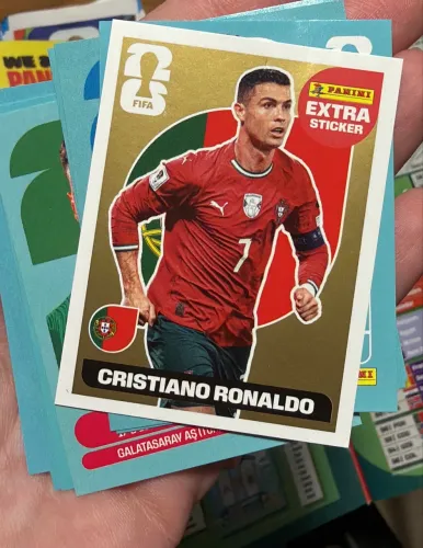 figurinha dourada cristiano ronaldo copa 2026