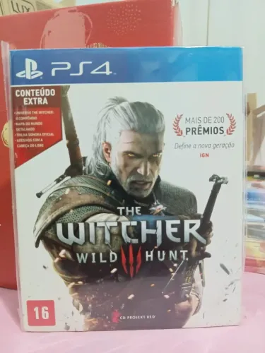 PS4 - The Witcher: Wild Hunt (Lacrado) - Edição Nacional de Lançamento