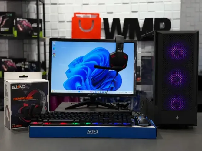 PC GAMER AMD RYZEN 5 COMPLETO | 8GB DDR4 | SSD 240GB | R7240 | Monitor 19" + Periféricos
