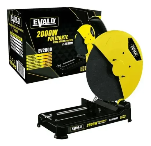 Serra Rápida Policorte Portátil 2000w 14 Pol Ev2000 Evald
