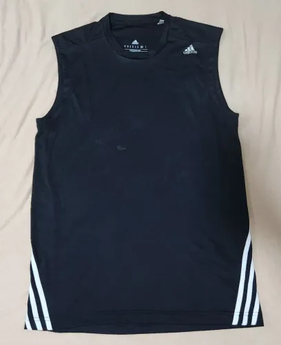 Regata Adidas Climalite DryDye Preta G - Treino Academia