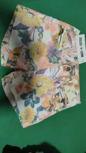 Bermuda jeans floral 