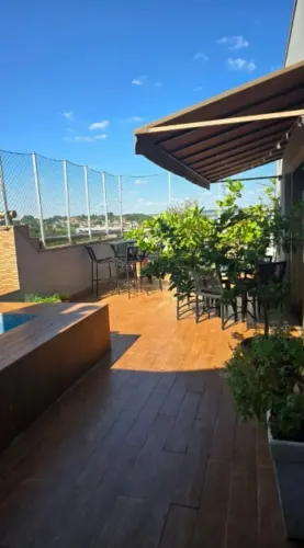 Cobertura duplex de 4 suítes para alugar no Edifício Rive Gauche, 350 m², bairro Santa Cru