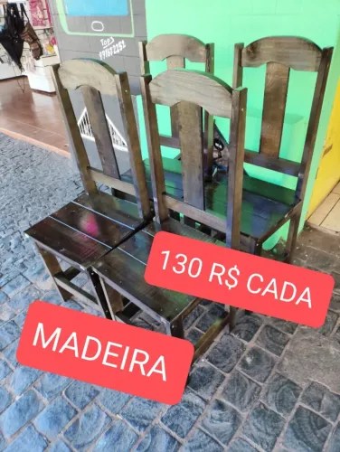 CADEIRAS MADEIRA NOVAS