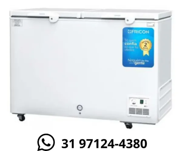 Freezer Horizontal 411 Litros Fricon 2 Tampas 