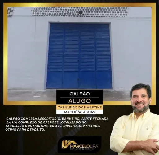 ALUGO GALPÃO COM 186 m²