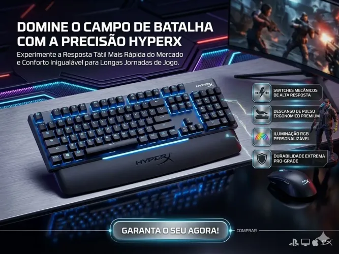 Teclado mecânico HyperX