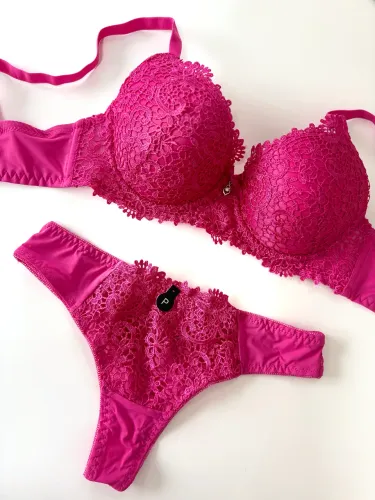 Conjunto Lingerie Rosa (P)