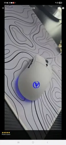 Mouse gamer Profissional 6 teclas Dpi 3600 7 cores RGB