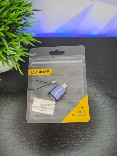Adaptador OTG ESSAGER Tipo C - Conecte Pendrive no seu celular/tablet