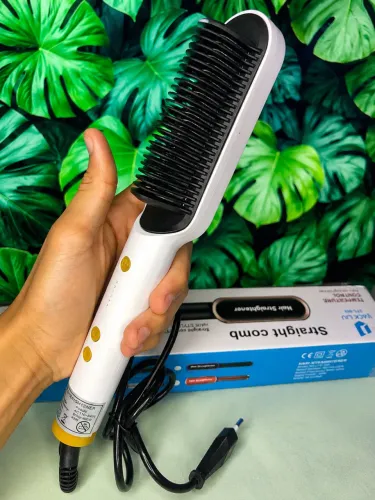 Escova Alisadora Elétrica Bivolt | Chapinha Pente Alisador
