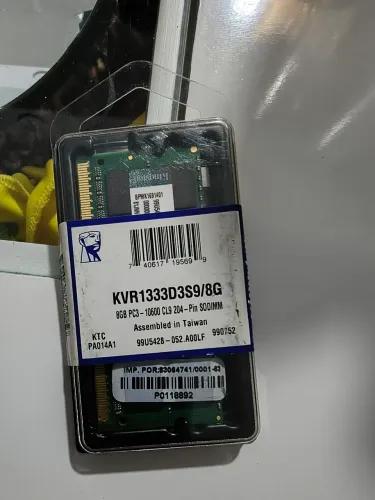 Memória Kingston Ddr3 8gb 1333 Mhz Notebook