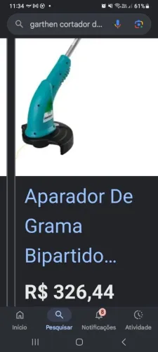 Cortador de grama Garthen 1500