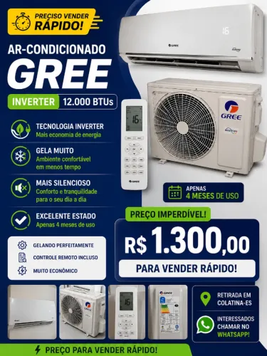 Ar Condicionado 12 mil Btus Gree
