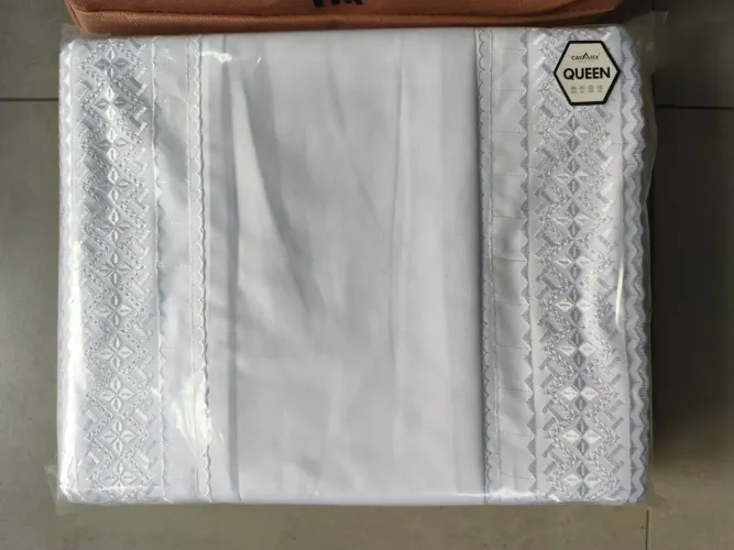 Conjunto de lencois bordado 04 pecas  