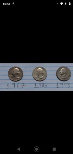 Moedas antigas dos EUA