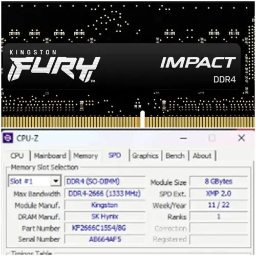 Memorias DDR4 Notebook