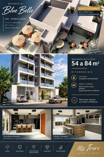 Vende-se apartamento de 2 e 3 quartos em Iriri- Anchieta - ES