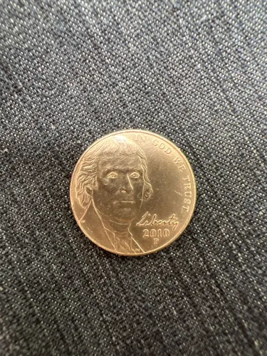 Moeda antiga nickel americano (5 cents)