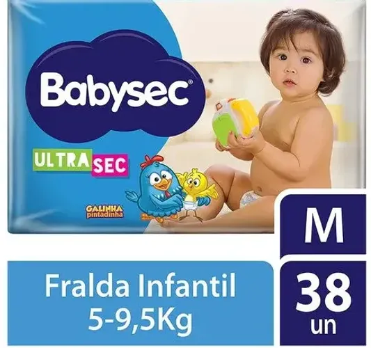 Fralda Babysec Ultrasec M 38 Unidades