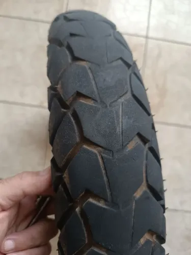 01 Pneu Moto Usado Traseiro Magion Viper 110 90 Aro 17 - 60 T. 