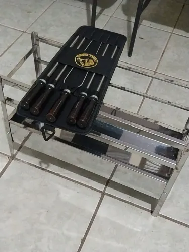 Churrasqueira em inox para churrasquinho