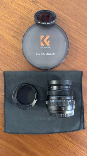 Lente Fujifilm XF 35mm F2 + Extra acessórios - Seminova.