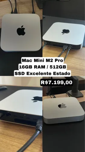 Mac Mini M2 Pro 16GB RAM 512GB SSD Impecável