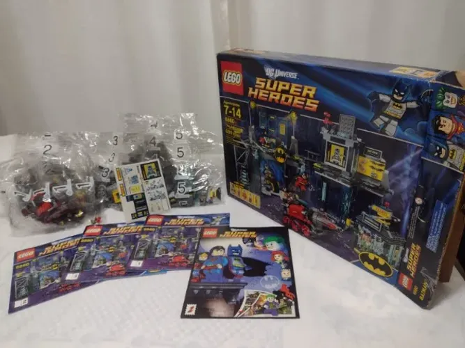 lego batman 6860 original, caixa, manuais, peças autênticas para colecionadores