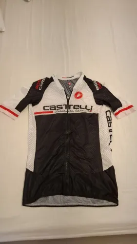 Camisa de ciclismo Castelli - Servizio Corse - Rosso Corsa - tamanho M - nova