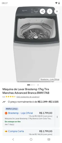 Máquina de lavar roupa